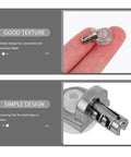Close-up of 20 Pieces Zinc Alloy Shelf Support Pegs With Suction Cup showing texture and design on a silver finish peg