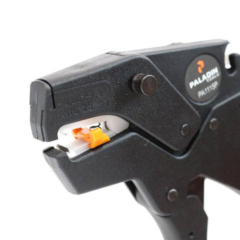 Close-up of Mini Stripax Plus Automatic Wire Stripper And Cutter For 28 To 18 AWG PVC And Teflon Insulated Wires Pro Grade Tool
