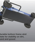 Beefy 3 Ton Aluminum Off-Road Jack for Trucks and SUVs, 6000 Lb Capacity, 29-Inch Lift, with visible steel skid plate, casters