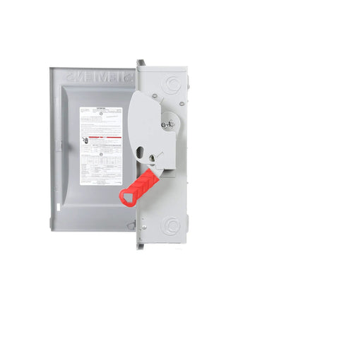 Beefy 60 Amp 3 Pole 240 Volt 4 Wire Fused Heavy Duty Safety Switch With Type 1 Quick Make Quick Break Mechanism, Rugged Enclosure