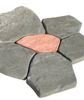 Set Of 6 Durable Flagstone Molds For Concrete Pavers And Garden Walkways Easy To Use Reusable Plastic Cement Molds For DIY Stepping Stones Pathways Backyard Decor And Garden Paths displaying arranged molds