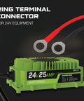 24V Lead Acid Battery Charger For Genie SkyJack JLG Scissor Lift Forklift Electric Pallet Jack And Floor Scrubber with ring terminals
