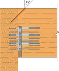 Heavy Duty Four And A Half Inch Truss Wood Screws Black Electrocoat Finish Build Tough for securing lumber at 45 degrees.