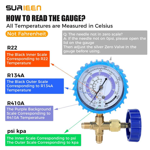 Keep Cool In Style With This Bad Boy R410A Auto Ac Recharge Kit Boasting Heavy Duty Charging Hose And Precision Manifold Gauges For Quick Refrigerant Top Ups And Flawless Hvac Jobs