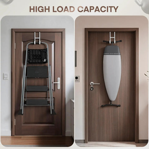 Heavy Duty Over The Door Hooks 2 Pack White Z Shape Coat Hat And Bag Hangers Zero Hassle Installation Holds Like Crazy Fits Thicker Doors Real Space Saving Upgrade For Any Room In Your House