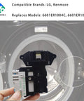 Washer Door Lock Switch Assembly Replacement PN EBF49827801 For Kenmore LG Fix Leaks Cycle Instability Door Will Not Start And Door Will Not Latch No Hassle Install, front view