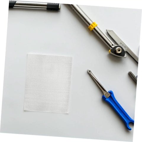 Ten Pack Upgraded Stainless Steel Mesh Screen Welding Mesh Reinforcing Wire For Car Bumpers And Plastic Parts Repair Quick Fix Easy Patch displayed with tools.