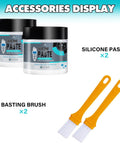 4oz Dielectric Silicone Grease Paste For Electrical Connectors Spark Plugs Battery Terminals And Brakes with brushes