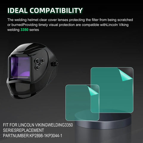 Premium Clear Welding Helmet Replacement Lenses Inner And Outer Set Of 20 Scratch Resistant Shop Grade Face Shield Covers Universal Fit For Torch Gear Hardcore Grind Ready Top Shelf Durability with black helmet and clear lenses