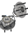 2 Pack Front Wheel Bearing And Hub Assembly 6 Lug 2WD With ABS Fits GMC Sierra 1500 Yukon 2000 To 2006 Chevy Silverado 1500 1999 To 2006 Cadillac Escalade
