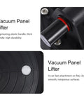 Heavy Duty Glass Suction Cup Vacuum Lifter Tool With Ergonomic Grip For Safe Lifting Of Aquariums Stone Slabs And Sheet Metal In Industrial Jobs close-up of plastic handle and rubber base