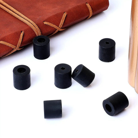 8 Pack Silicone Heatbed Leveling Parts For 3D Printers Solid Bed Mount Heat Resistant Buffer Black 0.63 Inch 0.7 Inch