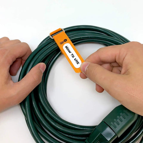Storage Cinch Straps With Write On Labels, Hook And Loop Straps With Metal Buckles, Waterproof, Reusable, Multi Purpose Cable And Cord Organizer For Grab And Go Storage, Assorted 16 Pack, Adjustable