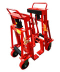 Economical Heavy Duty Hydraulic Machinery And Equipment Mover With Adjustable Forks Up To 12000 Lb Capacity, side view