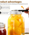 Demonstration of using 2 Pack Magnetic Canning Jar Opener For Mason Jars Easy Open For Standard And Wide Mouth Lids on a jar