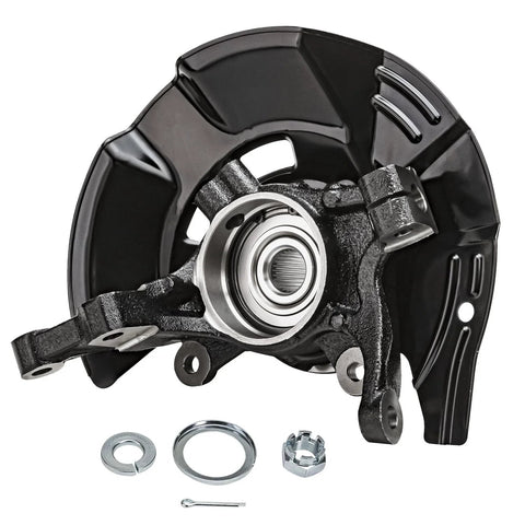 2 Front Steering Knuckles And Wheel Bearing Hubs Assembly Replacement Kit For 2011 Kia Optima 2.4L Built Before May 30, 2011 OE-Quality Direct Fit Beefy Cast Iron Build Meets OE Specs Easy Install