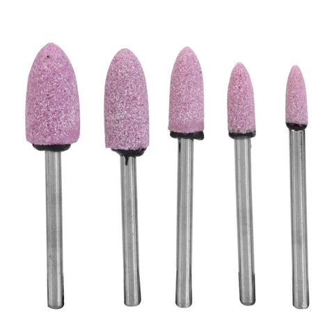 100 Pieces Polishing Stone Head Pro Grade Set For Grinder With 3mm Shank displayed in various sizes