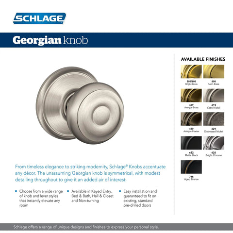 Super Secure Bright Brass Georgian Keyed Entry Knob With Matching Single Cylinder Deadbolt Combo Set Keyed Alike Grade One Home Security Easy Peasy Install Dual Option Latch Universal Fit