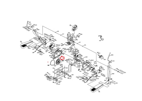 Left Side Frame Cover Replacement For Elliptical Machines Model Specific Housing Component 1000460671 Fits EX59-04 Endurance 300 EP295 2021 For Quick Fit And Fresh Looking Appearance exploded view