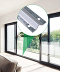 Galvanized Inverted Sliding Door Track, 12 Ft Rail For Sliding Doors And Driveway Gates, shown in close-up and installed view