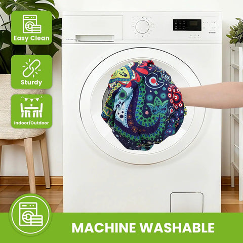 Machine washing paisley Fitted Spandex Tablecloth For 6 Foot Rectangle Tables With Elastic Edge, washable focus
