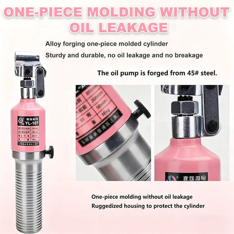 Rock Solid Heavy Duty Hydraulic Gear Puller 5 Ton For Bearings With 3 Jaw Hub Separation Kit On Trains Trucks And Machinery Made From Premium Steel Built To Do Heavy Lifting On Rough Jobsites Zero Issues Or Breakage Ever, pink hydraulic puller
