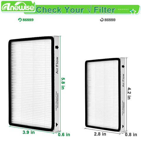 Five Pack EF-1 HEPA Media Filter Replacements For Kenmore 86889 Upright And Canister Vacuums Plus Panasonic MC-V199H