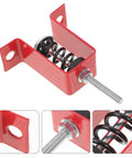 Ceiling Spring Vibration Isolator Hanger for Noise Free No Drama Home Theater and HVAC Installations 30 To 50 Kg Load Capacity Adjustable Ceiling Damper for Air Conditioners and Ventilation Systems Ultra Quiet Vibration Dampener, red steel spring hanger