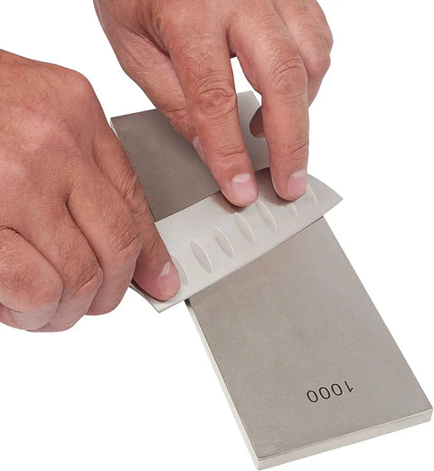 Pro Grade Diamond Whetstone Honing And Polishing Kit for Sharpening Router Bits Chisels Knives And Planer Blades with 1000 grit