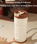 Self Heating Coffee Mug With Quick Temperature Display And Totally Spill Proof Lid, portable 550 mL mug boiling water quickly.