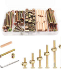 Must Have Hardware Replacement Kit For Cribs And Furniture With Barrel Nuts And Wood Dowels M6 Hex Drive Socket Cap Screws