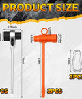 Chainsaw Maintenance Tool Kit With 13 By 19 mm Wrench Set Dual Bar Wrench T Bar Wrenches Hooks visible showing dimensions