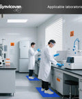 Top Shelf Sticky Floor Mats At 24 By 36 Inches With Five Packs providing dust control in a clean laboratory setting.