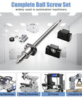 Beefed Up CNC Ball Screw Kit SFU1204 250mm Stainless Threaded Spindle and parts for automated machines