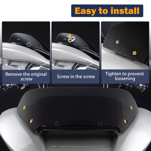Installation guide for Titanium Windshield Bolts Set For Street Glide And Road Glide Dope Performance Screws High Strength