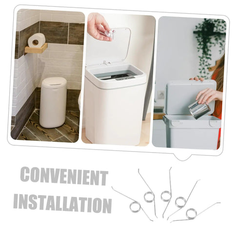 Grab A Sweet Set Of 20 Trash Can Spring Kits For Smooth Silent Lid Operation, Featuring Sturdy Stainless Steel Torsion Springs With Easy Install To Repair Home Office Garbage Bins And Save Cash On Replacements Today. Stainless steel trash can lid springs, 20-piece repair kit