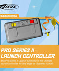 Pro Series II Rocket Launch Controller for Model Rockets with safe setup and power options displayed with safety key.