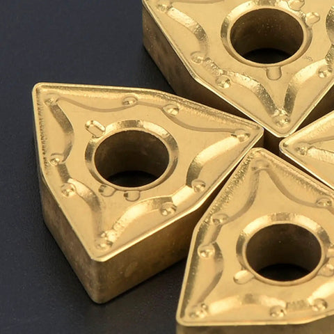 CNC Carbide Insert Blade For Lathe Turning, 10 Piece Set, Built To Last High Density Coating Delivers Tough Wear Resistance