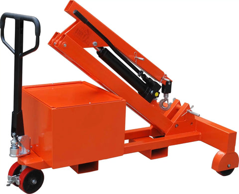 Top Tier Heavy Duty 1650 Lb Counterbalanced Shop Crane With Double Action Hydraulic Pump Smooth Operator Foldable Arm Boss Level Garage Lifting Gear For Grease Monkeys