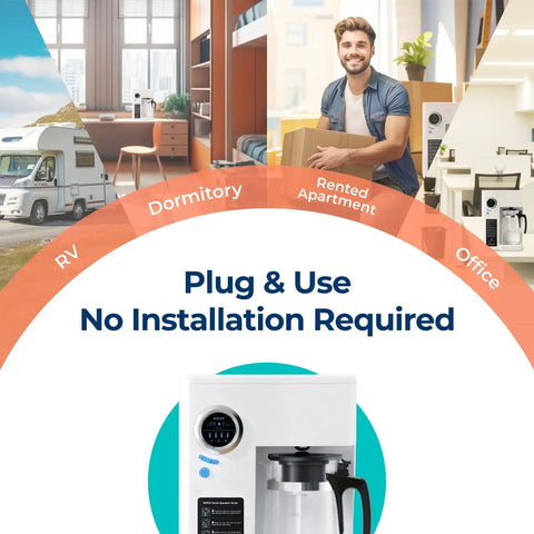 Countertop Reverse Osmosis Water Filtration System With UV Light And Remineralization Six Stage Portable RO Filtration in various settings