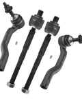 Beefed-Up Heavy Duty 4 Piece Front Tie Rod End Kit Inner And Outer Set For Ford Edge Fusion Lincoln MKX MKZ Direct Fit Replacement Includes ES801110 ES801109 ES801122 front tie rod ends