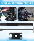 Gimbal Bearing Puller And Installer Kit For Mercruiser Alpha 1 Bravo MR Volvo Cobra Stern Drives shown with tools and installation process