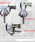MT2 Bull Nose Live Center 100mm Diameter 75 Degree Lathe Hollow Turning Shank Morse Taper 2 High Quality Durable Tool
