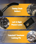 3.6L Timing Tool Kit With Camshaft Holding And Phaser Tools For 2011 To 2019 3.6L Engine Vehicles showing components