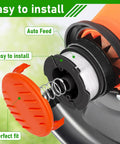Ultimate Replacement Spool Kit For 0.065 Inch Line Trimmers 30 Foot Per Spool 6 Spools Plus 2 Caps And 2 Springs