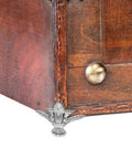 20 Pack Vintage Silver Jewelry Box Legs Zinc Alloy With Screws Easy To Install, shown on wooden jewelry box corner