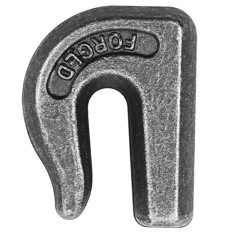 Three Eighth Inch Weld On Grab Hook Set G70 Forged Steel WLL 6600 Lb Beefy Heavy Duty Tow Hook with slanted bottom edge