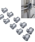 20 Pack Top Shelf Zinc Alloy Squeeze Conduit Fittings Three Quarter Inch Heavy Duty Electrical Connectors on a work surface.
