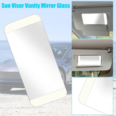 Tesla Model 3 And Model Y Sun Visor Mirror Glass Replacement Plug And Play Install for vanity mirror fits 2017-2024