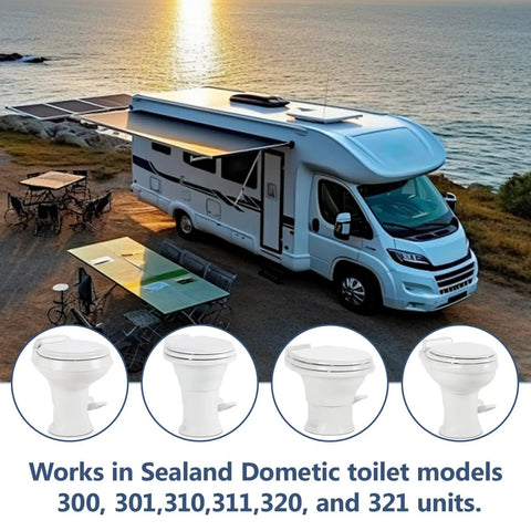 RV Pedal Flush Toilet Water Valve Repair Kit For Select 300 301 310 311 320 321 Series Fits Like A Glove With Freeze Resistant ABS Build And Hassle Free Install Replacement 385311641 for Sealand Dometic toilets